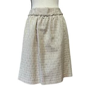 Talbots Petites Women's Pencil Skirt Lined Office Siren Gold Metallic 14P New